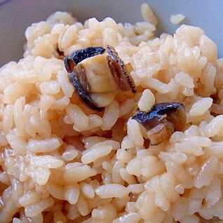 ＴＯＫＩＯも食べていた♪　マツバガイの炊き込みご飯